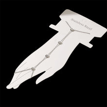 Load image into Gallery viewer, Hand &amp; Ring Bracelet with CZ
