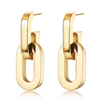 Load image into Gallery viewer, XL Paperclip Hanging Earrings