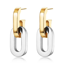 Load image into Gallery viewer, XL Paperclip Hanging Earrings