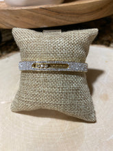 Load image into Gallery viewer, Silver CZ slider Bangle