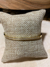 Load image into Gallery viewer, Bangle thin CZ in Gold and Silver