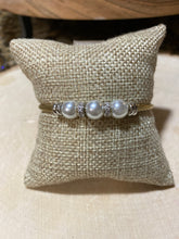 Load image into Gallery viewer, Cable pearl and CZ Cable in Gold Silver and Rosegold