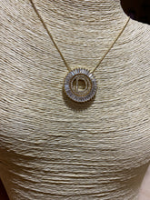 Load image into Gallery viewer, Pendant Initial CZ Gold and Silver filled